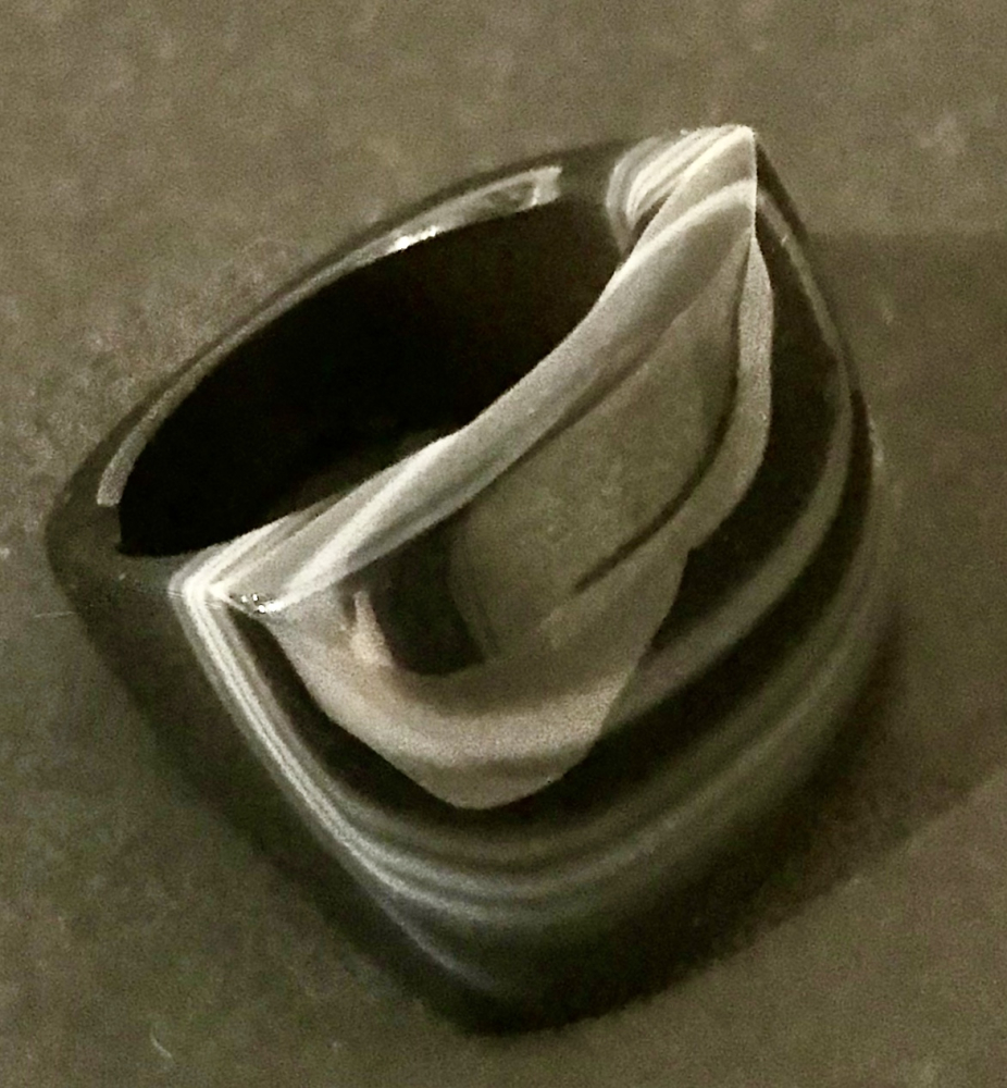 Streifen Achat-Ring